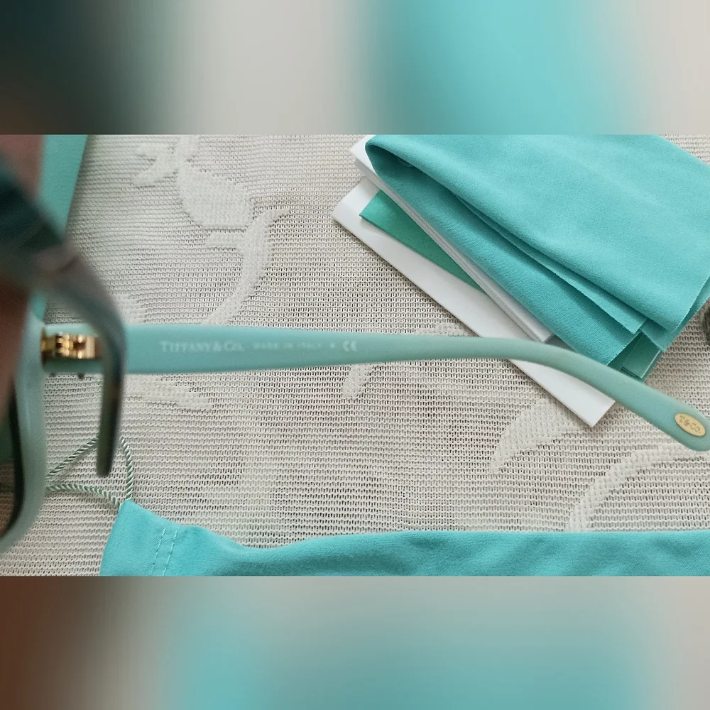 Authentic Tiffany & Co Sunglasses TF 4092 Havana / Blue Frame | Brown - Picture 4 of 7